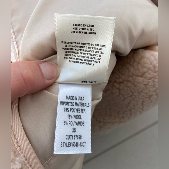 Citizens Of Humanity Cream Sherpa Jacket - Picture 14 of 16